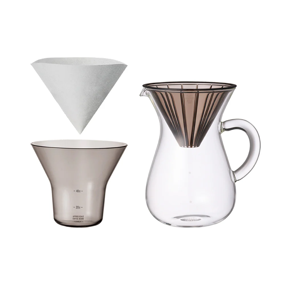 SCS coffee carafe set 4cups plastic